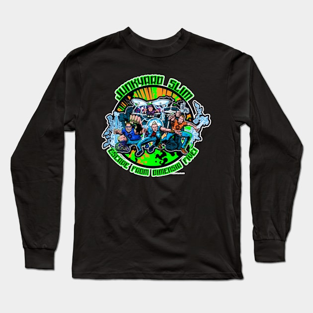 JUNKYARD SLIM: ESCAPE FROM DEMENTIA 5! Long Sleeve T-Shirt by ROCK BOTTOM MERCH TABLE